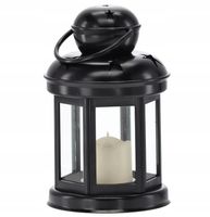 Ozdoba Lampion plastikowy 19 cm CZARNY