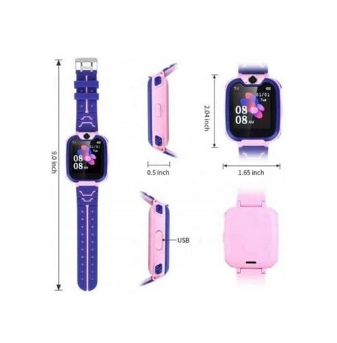 DZIECIĘCY RÓŻOWY SMARTWATCH Z GPS + RÓŻOWY DRUKUŚ - DRUKUJE BEZ TUSZU na Arena.pl