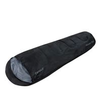 Śpiwór Pioneer 200 mumia z kapturem czarny Campus L