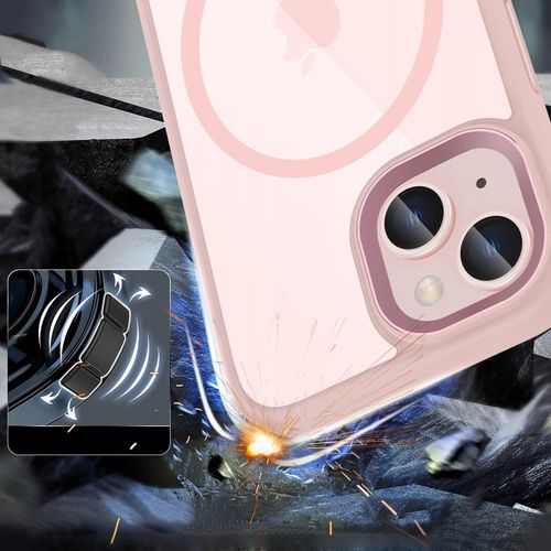 TECH-PROTECT MAGMAT MAGSAFE IPHONE 15 PINK/CLEAR na Arena.pl