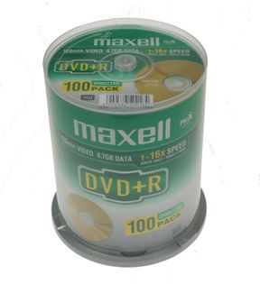 DVD+R 4,7GB 16X SZT*100 MAXELL