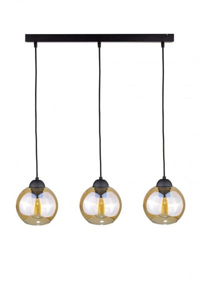 Lampa wisząca 3xE27 AMBRE BLACK zdjęcie 1