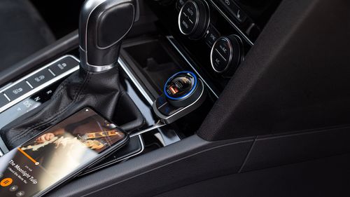 Transmiter FM Bluetooth USB-C AUX ładowarka PD QC na Arena.pl