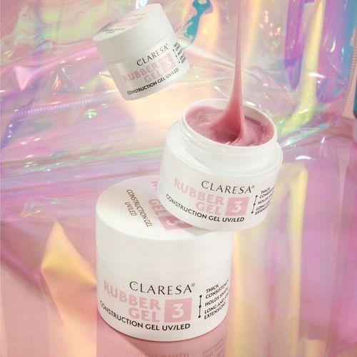 Żel budujący Claresa Rubber Gel 3 gęsty żel do budowania paznokci 45g na Arena.pl