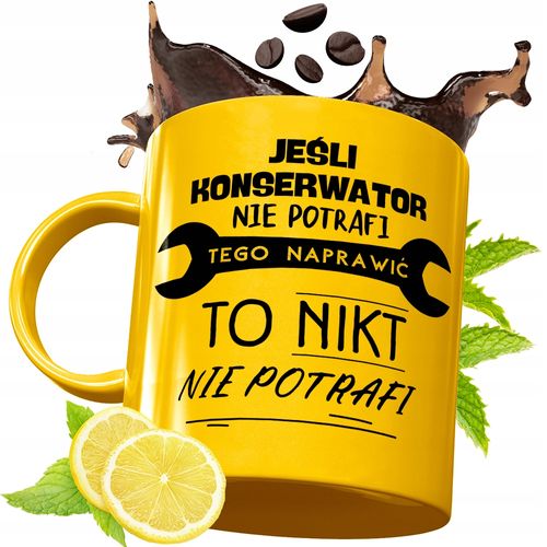 Złoty Kubek Premium Dla Konserwatora Prezent Z Nadrukiem Ze Zdjęciem na Arena.pl