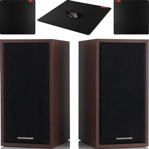 ZESTAW GŁOŚNIKI + PODKŁADKA MYSZ ZESTAW KOMPUTEROWY DO LAPTOPA KOMPUTERA PC zdjęcie 1