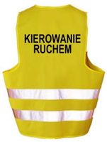 Kamizelka odblaskowa ostrzegawcz KIEROWANIE RUCHEM