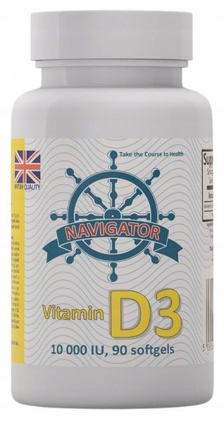 WITAMINA D3 Z LANOLINY 10000IU DUŻA DAWKA 90 kaps Odporność Witamina słońca zdjęcie 1