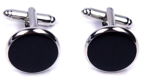 Srebrne spinki smokingowe do mankietów koszuli H6 na Arena.pl