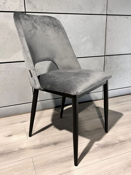 Krzesło tapicerowane GOTI GREY VELVET zdjęcie 3
