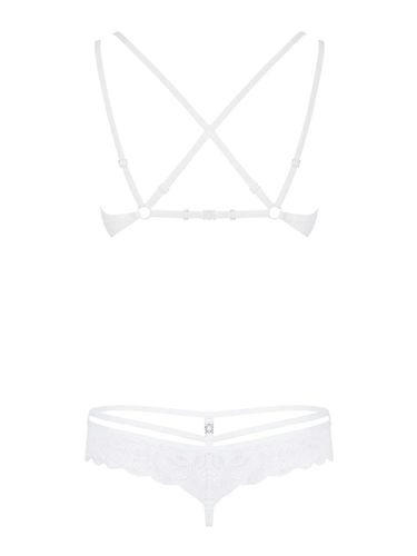 860-SET-1 komplet 2-cz. biały Obsessive L/XL na Arena.pl