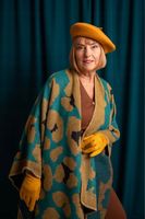 Beret damski wełniany Classic -klasyczny francuski antenka Czerwony