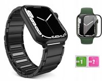 PASEK BRANSOLETA DO APPLE WATCH 7 8 45MM + SZKŁO