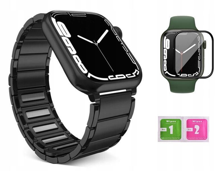 PASEK BRANSOLETA DO APPLE WATCH 7 8 45MM + SZKŁO zdjęcie 1