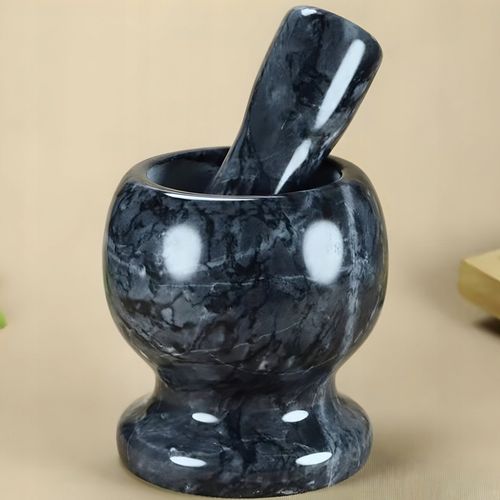 MOŹDZIERZ KUCHENNY KAMIENNY TŁUCZEK DO UCIERANIA PRZYPRAW ZIÓŁ na Arena.pl