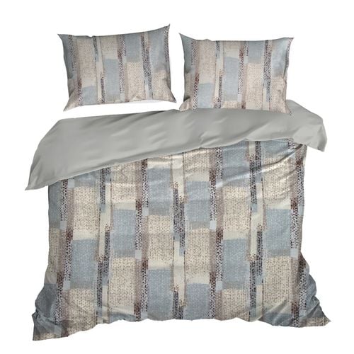 Pościel z mikrowłókna ALLISON 160X200 70X80X2 szara na Arena.pl