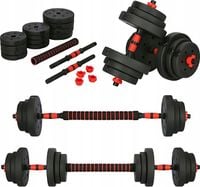 HANTLE regulowane 2x10KG ŁĄCZNIK SZTANGA zestaw HANTLI gryfy obciążenia 20K