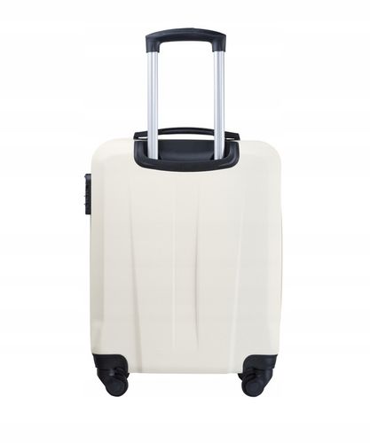 Walizka Kabinowa Podróżna Na Kółkach Twarda Mała PUCCINI Biała ABS03C 0 na Arena.pl