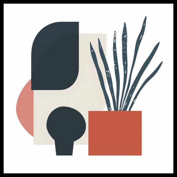 Plakat 70x70cm Zamknięte Myśli zdjęcie 2