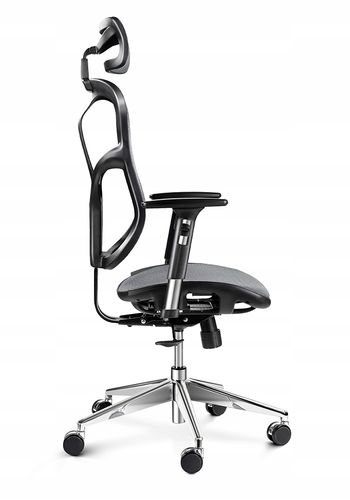 Fotel ergonomiczny Diablo Chairs V-Basic Czarno-szary na Arena.pl