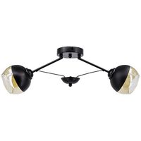 Loftowa LAMPA sufitowa 1018/2 BL Elem metalowa OPRAWA czarne