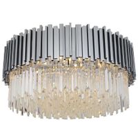 Okrągły plafon kryształowy CGPIPORGANCRYSTCHROM45 do pokoju