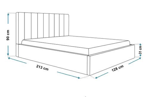 Łóżko Slim 9 tapicerowane 120x200 stelaż pojemnik na Arena.pl