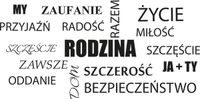 100X50CM RODZINA NAKLEJKA