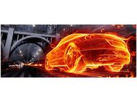 100X40CM MKNĄCE AUTO OBRAZ DREWNO