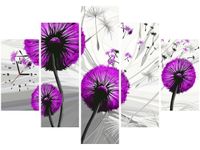 105CM 150CM ZEGAR 5 ELEM DMUCHAWCE FIOLECIE DRUK OBRAZ