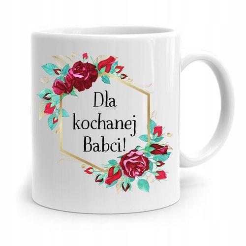 Kubek Dla Babci Na Urodziny Dla Kochanej Babci Z Nadrukiem Ze Zdjęciem na Arena.pl