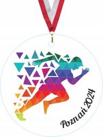 MEDAL Z PLEXI 5 cm nadruk zawody biegowe duży wybór wzorów personalizacja