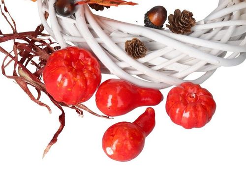 SZTUCZNE DYNIE DYNIA DEKORACJE JESIENNE DUŻY ZESTAW LIŚCIE ŻOŁĘDZIE na Arena.pl