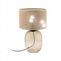 LAMPKA STOŁOWA LAMPA TK LIGHTING MELODY 5986 E27 BURSZTYNOWA/JUTA