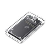 Kieszeń obudowa na dysk TC10-MS MSATA USB-C 5Gb/s - przezroczysta