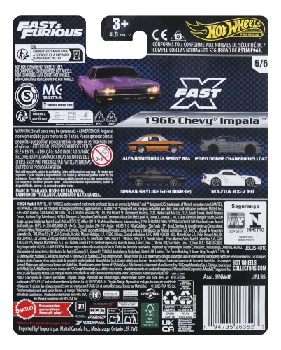 HOT WHEELS PREMIUM FAST & FURIOUS JBL95 na Arena.pl