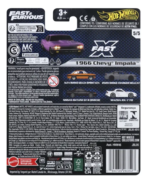 HOT WHEELS PREMIUM FAST & FURIOUS JBL95 zdjęcie 3