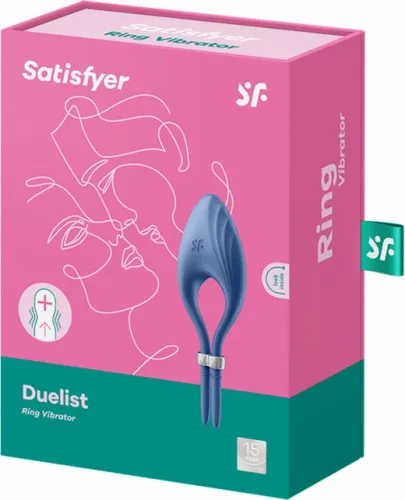 satisfyer duelist - pierścień silikonowy regulowany, wibracyjny ipx7 na Arena.pl