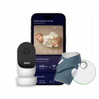 Niania elektroniczna Owlet Cam 2 + monitor oddechu Dream Sock niebieski