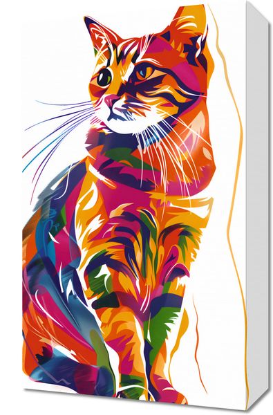 Obraz 30x50cm Nasycony Kot zdjęcie 1