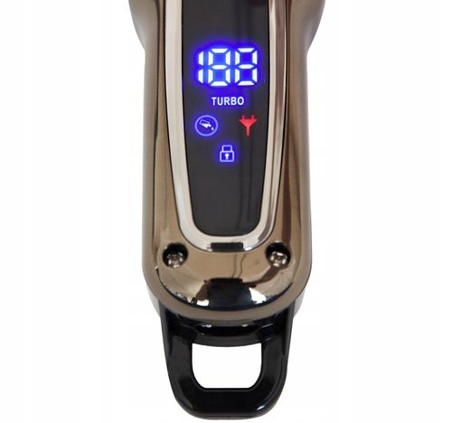 BEZPRZEWODOWA MASZYNKA DO STRZYŻENIA WŁOSÓW KEMEI KM-1990 BARBER USB LCD na Arena.pl