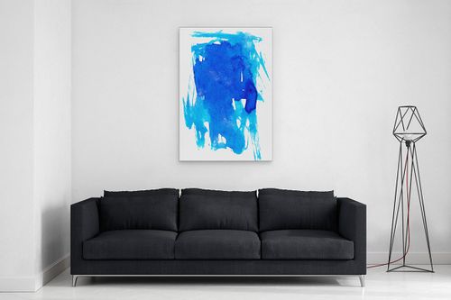 OBRAZ NA PŁÓTNIE CANVAS ABSTRAKCJA AKWAREL 03 90X130 CM na Arena.pl