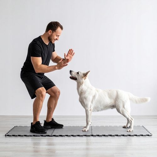 MATA PUZZLE POD SPRZĘT DO ĆWICZEŃ 12 SZT 4,32m2 OCHRONNA PODŁOGA NA SIŁOWNI na Arena.pl