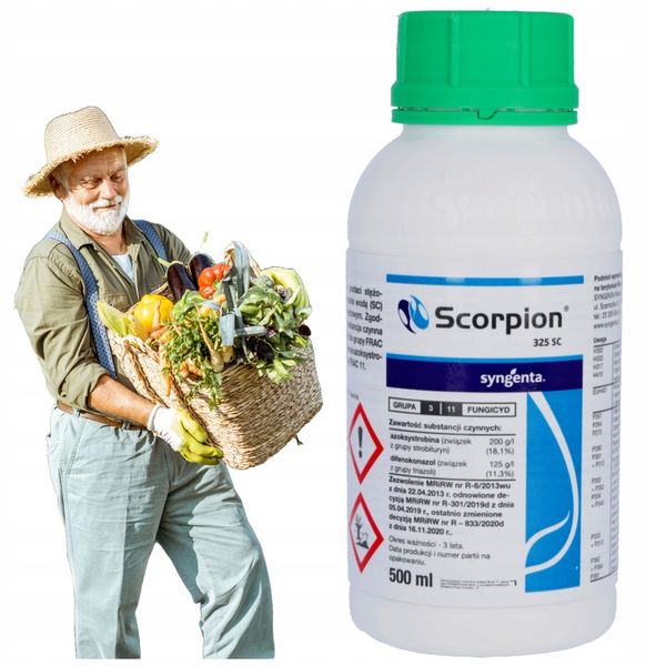 ŚRODEK GRZYBOBÓJCZY OPRYSK SCORPION 325 SC 500ML PARCH ZGNILIZNA PLEŚŃ zdjęcie 1