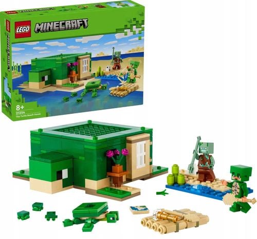 21254 - lego minecraft - domek na plaży żółwi na Arena.pl