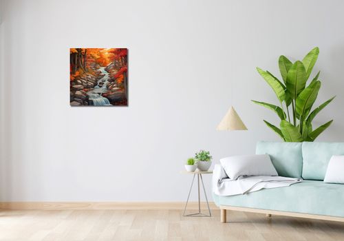 Obraz 50x50cm Jesienne Wodospady na Arena.pl