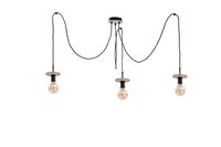 Lampa wisząca 3xE27 SATURN NATURAL/BLACK