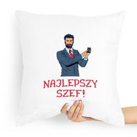 Poduszka Prezent Dla Szefa Najlepszy Szef Z Nadrukiem Ze Zdjęciem