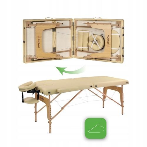 ŁÓŻKO STÓŁ DO MASAŻU SKŁADANY SOFIA LIGHT WYSOKI KOMFORT PIANKA 5CM na Arena.pl