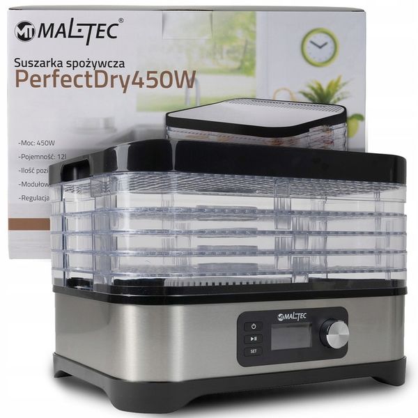 Suszarka Spożywcza PerfectDRY 450W Grzybów Owoców Warzyw Ziół Żywności zdjęcie 3